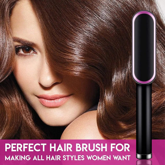 2-in-1 Hair Styling Comb Straightener Hair Brush