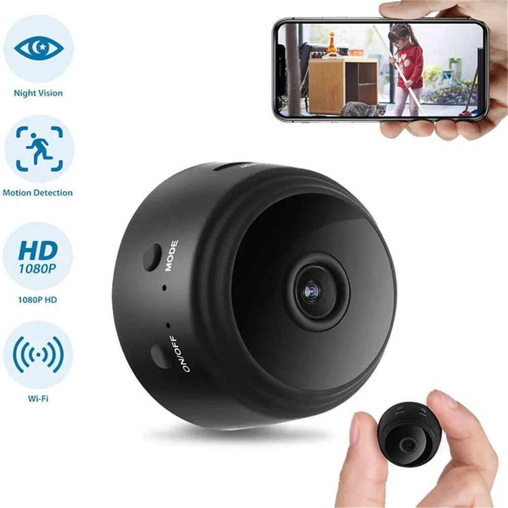 A9 WiFi Mini Camera HD 1080p Wireless Video Recorder Voice Recorder Security Monitoring Camera Smart Home For Infants And Pets